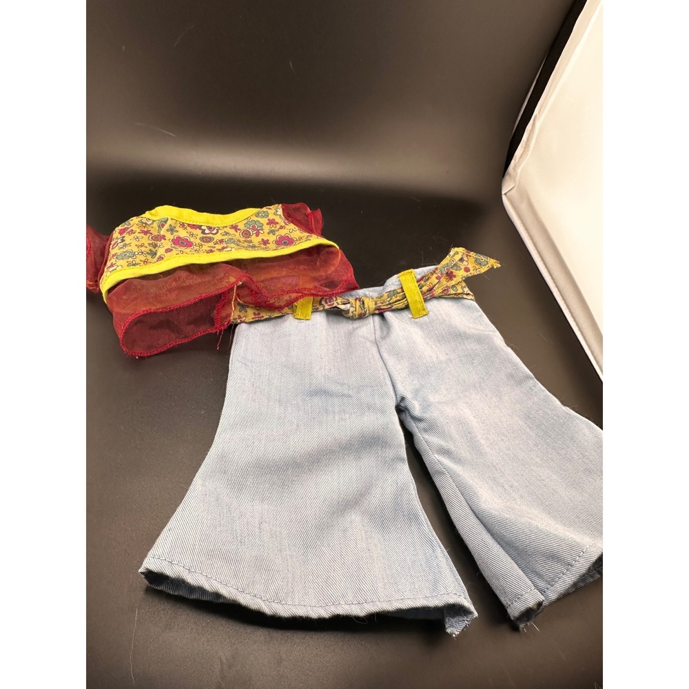 Cabbage Patch‎ Kids Play Along Maroon Green Blue Hippie Boho Doll Clothes 17"